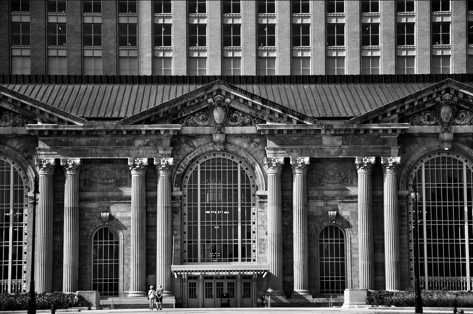 Michigan Central after restoration, June 2024