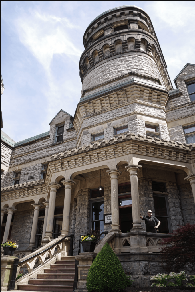 front entrance to the OHIO STATE REFORMATORY WHERE SHAWSHANK REDEMPTION WAS FILMED.