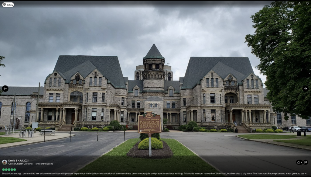 OHIO STATE REFORMATORY WHERE SHAWSHANK REDEMPTION WAS FILMED.